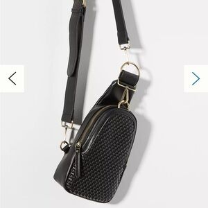 Anthropologie Woven Liberty Black Sling Bag Urban Originals